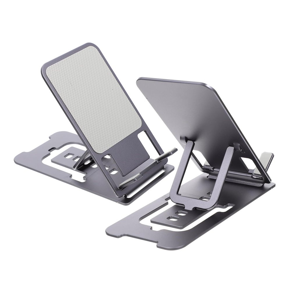 Angoily Aluminum Alloy Bracket Foldable Phone Stand for Home Office School Restaurant