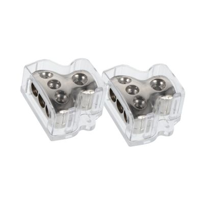 Angoily 2pcs Ground Wire Splitter Box Ground Loop Isolator for Way Distribution Block Car Audio Power Distribution