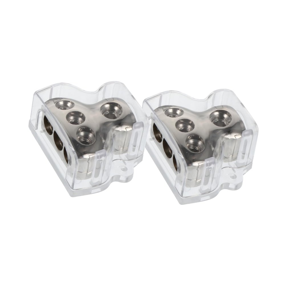 Angoily 2pcs Ground Wire Splitter Box Ground Loop Isolator for Way Distribution Block Car Audio Power Distribution