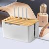 Artibetter Desktop Power Cord Management Box Lid Stylish Cord Organizer for Desk and Home Efficient Storage for and Cables and Design view 3