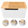 Artibetter Desktop Power Cord Management Box Lid Stylish Cord Organizer for Desk and Home Efficient Storage for and Cables and Design view 4
