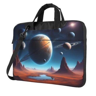 WZYWHJ 15.6 inch Universe Planet Prints Laptop Bag - with Soft Interior, Multiple Pockets - Ideal for Men, Travel and Business