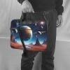 WZYWHJ 15.6 inch Universe Planet Prints Laptop Bag - with Soft Interior, Multiple Pockets - Ideal for Men, Travel and Business view 2