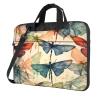 WZYWHJ 13 inch ink dragonfly Prints Laptop Bag - with Soft Interior, Multiple Pockets - Ideal for Men, Travel and Business view 1