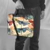 WZYWHJ 13 inch ink dragonfly Prints Laptop Bag - with Soft Interior, Multiple Pockets - Ideal for Men, Travel and Business view 2