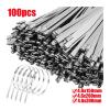 20 Pcs Metal Zip Tie Reusable Stainless Steel Cable Ties Self Locking Quick lock up Tie Multi-Purpose Hardware Cable(4.6x200mm) view 2