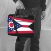WZYWHJ 15.6 inch Ohio State Flag Prints Laptop Bag - with Soft Interior, Multiple Pockets - Ideal for Men, Travel and Business view 2