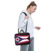 WZYWHJ 15.6 inch Ohio State Flag Prints Laptop Bag - with Soft Interior, Multiple Pockets - Ideal for Men, Travel and Business view 3