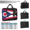 WZYWHJ 15.6 inch Ohio State Flag Prints Laptop Bag - with Soft Interior, Multiple Pockets - Ideal for Men, Travel and Business view 4