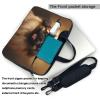 WZYWHJ 14 inch Pekingese Dog Prints Laptop Bag - with Soft Interior, Multiple Pockets - Ideal for Men, Travel and Business view 4