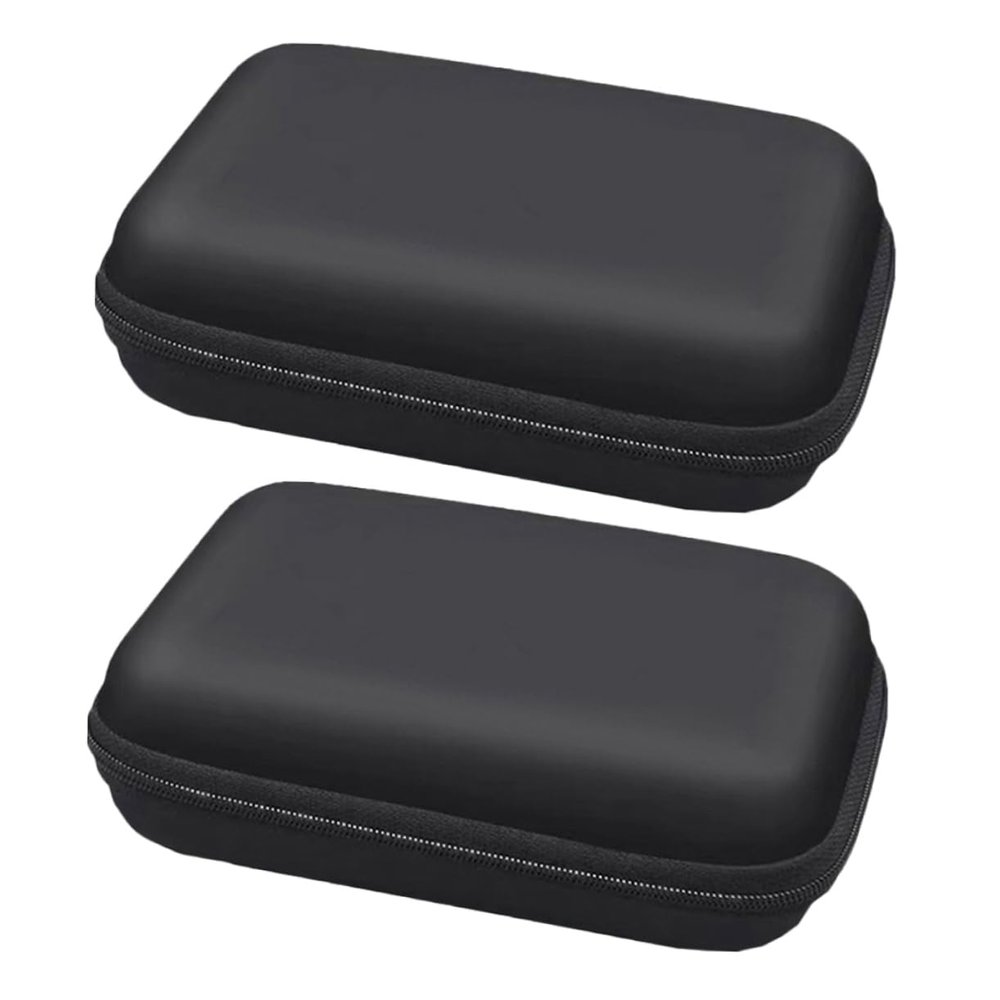 Artibetter 2pcs Eva Cable Organizer Bags Shockproof Electronics Accessories Cases for Hard Drives and Cables Portable Storage Pouch for Travel Black