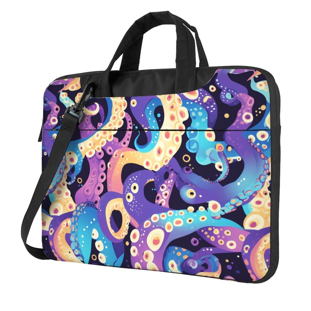 WZYWHJ 14 inch octopus tentacles (1) Pattern Laptop Bag - with Soft Interior, Multiple Pockets - Ideal for Men, Travel and Business