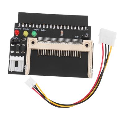 ARTIBETTER Compact Flash to Adapter with Led Indicators Supports Socket Black Color Connecting Cf Ii Cards to Hard Drives