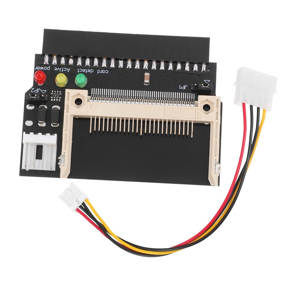 ARTIBETTER Compact Flash to Adapter with Led Indicators Supports Socket Black Color Connecting Cf Ii Cards to Hard Drives