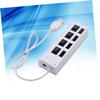 Angoily USB Charger 4 Independent USB Ports Splitter USB Outlet Plug for Pc Laptop USB Powered Hub 45cm Cable view 2