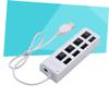 Angoily USB Charger 4 Independent USB Ports Splitter USB Outlet Plug for Pc Laptop USB Powered Hub 45cm Cable view 3