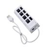 Angoily USB Charger 4 Independent USB Ports Splitter USB Outlet Plug for Pc Laptop USB Powered Hub 45cm Cable view 4