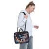 WZYWHJ 14 inch Astronaut galaxy Picture Laptop Bag - with Soft Interior, Multiple Pockets - Ideal for Men, Travel and Business view 3