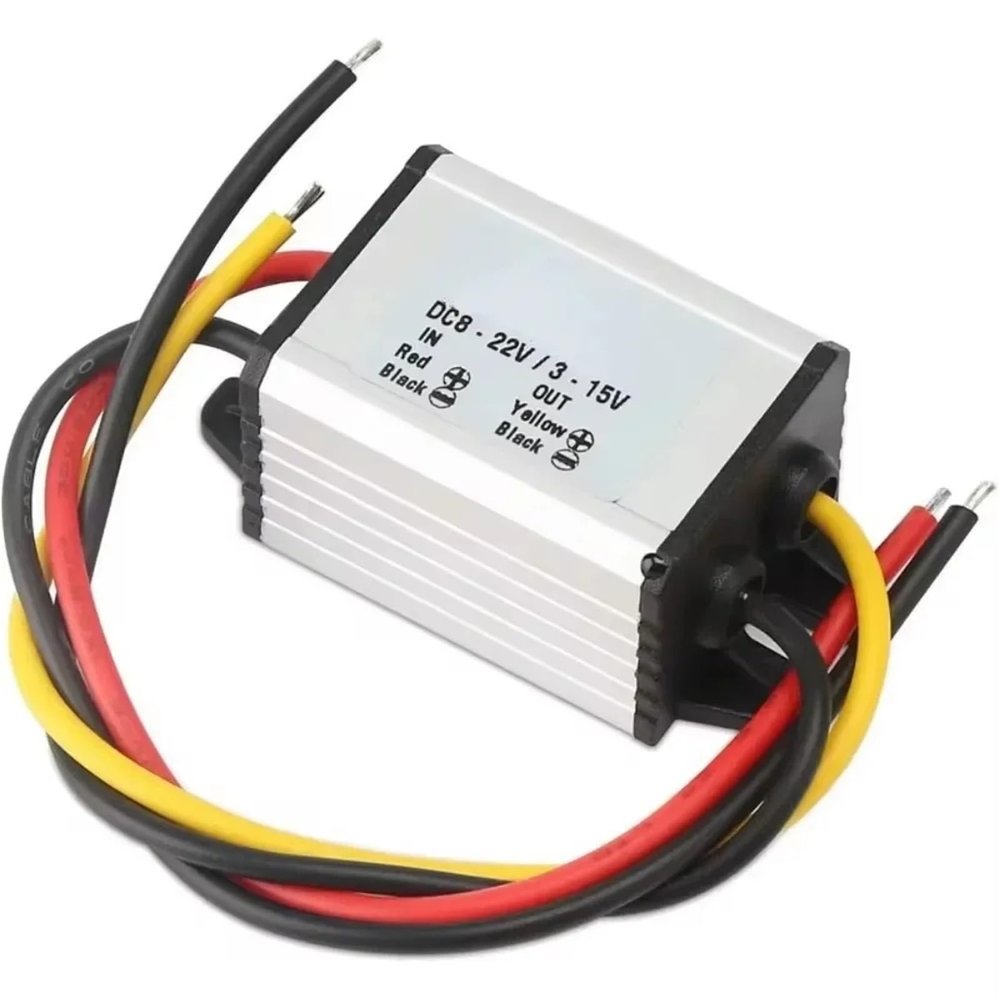 1 Pcs 8-22V to 3-15V 3A Adjustable Output Power Supply Transformer Step-Down Volt Module DC Buck Converter Voltage Regulator(8V-31V to 3-24V 3A)