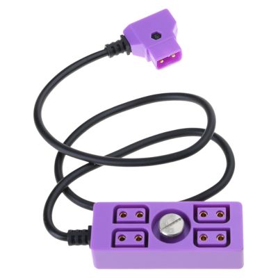 RYUJNDK D-tap Connectors D-tap Splitter Cable Conveniently Power Multiple Devices with D-tap Plug D-tap Male to 4 Port D-tap