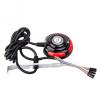 lowmountainswere Desktop Computer Switch Power Supply On/Off Reset HDD Push Round Big Button Switch with 1.6m Cable Bracket for PC Computer Host view 4