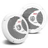Pyle Marine Speakers, Boat Speakers, Marine Speaker, 8" 180W Waterproof, 4 Ohm, PP Cone, Rubber Surround, 1.5" Voice Coil, 20 Oz Magnet, White, Includes Speaker Wire & Mounting Hardware (Renewed) view 1