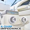Pyle Marine Speakers, Boat Speakers, Marine Speaker, 8" 180W Waterproof, 4 Ohm, PP Cone, Rubber Surround, 1.5" Voice Coil, 20 Oz Magnet, White, Includes Speaker Wire & Mounting Hardware (Renewed) view 4