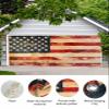4th of July Garage Door Banner 6x13 ft Retro Red and Blue Chrismtas Backdrop Decorations Garage Banner Cover for Xmas Eve New Year Holiday Outside Wall Decor view 2