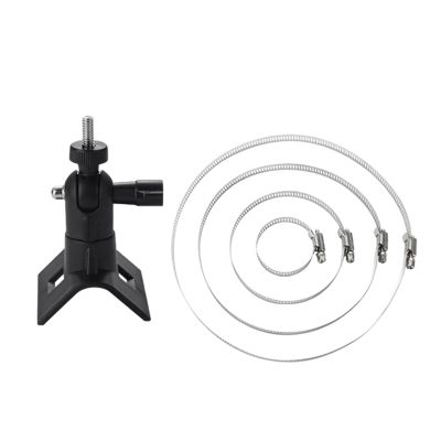 RYUJNDK Wall Mounting Bracket with Loop Stainless Steel Poles Mount Adapter for CCTV Security Camera Indoor Outdoor