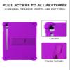 Case for Samsung Tab S10 FE Tablets 10.9 inchShock Proof Lightweight Stand Rubber Shell Protective Cover,Kids Friendly Soft Silicone Adjustable Stand Cover for Samsung Tab S10 FE,Purple view 4