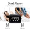 ZAPALA expert Alarm Clock Radio, 2 Alarms Large LED Display Digital FM Clock Radio with USB Charging Port, Adjustable Volume & Dimmer, Snooze for Deep Sleepers Kids view 3