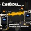Handheld radios Unlimited Range Global walkie-Talkie,Professional 4G LTE Long Range walkie talkies,for Retail/Hotel/Event Staff Management. (4 Units with SIM Card)(No Monthly Fee) view 2