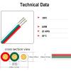 Multi-Conductor Cable Outdoor Landscape Wire, 3 Pin Solar Panel Connectors Electrical Wire Extension Cable for Module 1 Meter to 100 Meter Cable(20AWG,3pin 30meter) view 3