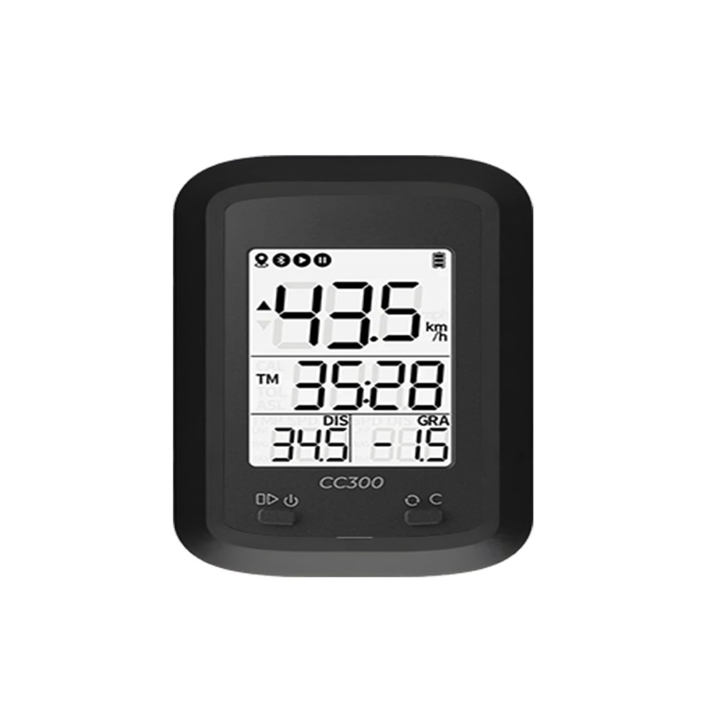 Case for GEOID CC400 GPS Smart Bike Computer, WUNIAK Soft Silicone Protective Portable Scratch Shock Resistant Shell with Cleaner Kit & Carabiner & Lanyard for GEOID CC400Black