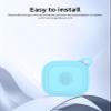 Case for Tile by Life360 Mate Bluetooth Tracker, Soft Silicone Protective Portable Scratch Shock Resistant2 Pack Luminous Blue. view 4