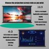 30" 40" 50" 60" 72" Projection Screen 4K HD 16:9 Movie Screen, Manual Pull Down Projector Screen for Home Theater Camping, Wrinkle-Free(30in(16:9)) view 3