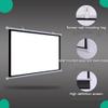 30" 40" 50" 60" 72" Projection Screen 4K HD 16:9 Movie Screen, Manual Pull Down Projector Screen for Home Theater Camping, Wrinkle-Free(30in(16:9)) view 4