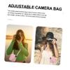 Angoily Adjustable Strap Camera Bag Pu Leather Case for 7 Durable Messenger Bag for Camera Accessories view 2
