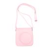 POPETPOP Pu Camera Pouch for Mini Instant Film Camera Adjustable Strap Stylish Retro Design Photography Accessory for Travel and Everyday Use view 1