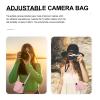 POPETPOP Pu Camera Pouch for Mini Instant Film Camera Adjustable Strap Stylish Retro Design Photography Accessory for Travel and Everyday Use view 2