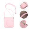 POPETPOP Pu Camera Pouch for Mini Instant Film Camera Adjustable Strap Stylish Retro Design Photography Accessory for Travel and Everyday Use view 4