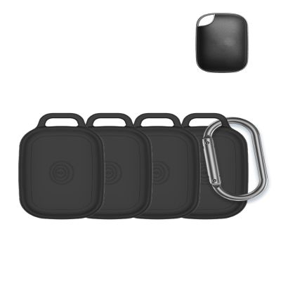 Case for Tile by Life360 Pro Tracker Tags - Superior Silicone Build, Shockproof & Anti - Slip. Fits Widely, Protects Against Scratches. Precise Cutouts Ensure Full Functionality.Black(4 Pack).