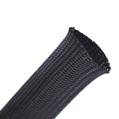10M Braided Cable Sleeving, for Power Audio Wire Black Shock Absorber Braided Sleeve Cable Wire Loom(20mm)