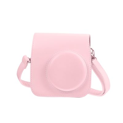 jojofuny Camera Protective Bag Compatible Mini Pu Retro Case Adjustable Strap Shockproof Design for Instant Camera