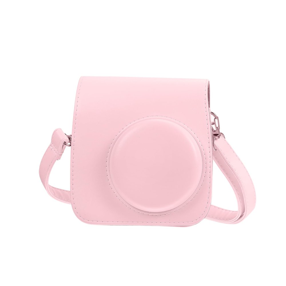 jojofuny Camera Protective Bag Compatible Mini Pu Retro Case Adjustable Strap Shockproof Design for Instant Camera
