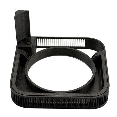 Base for 2024 Mac mini M4, 3D Printed Power Button & Cooling Stand, Top Power Button (Black)