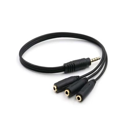 3.5mm 3 Way Port Aux Multi Headphone Earphone Audio Splitter Adapter 3.5mm Ja-ck HUB Splitter Audio Cable 1 Male to 3 Female
