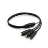 3.5mm 3 Way Port Aux Multi Headphone Earphone Audio Splitter Adapter 3.5mm Ja-ck HUB Splitter Audio Cable 1 Male to 3 Female view 1