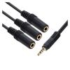 3.5mm 3 Way Port Aux Multi Headphone Earphone Audio Splitter Adapter 3.5mm Ja-ck HUB Splitter Audio Cable 1 Male to 3 Female view 4