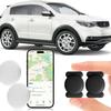 Hongtop H Hidden GPS Tracking Devices, 2PCS Real Time GPS Tracker Work with Find My (iOS Only), Hidden Car GPS Tracker with Magnetic Waterproof Case, No Monthly Fee Car Tracker, Black view 1